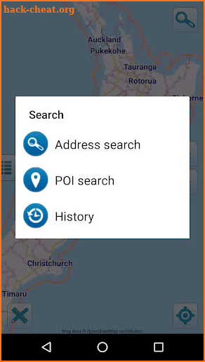 Map of New Zealand offline screenshot