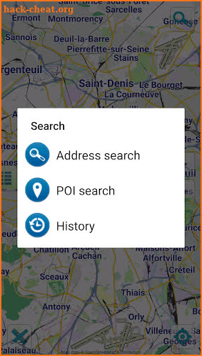 Map of Paris offline screenshot