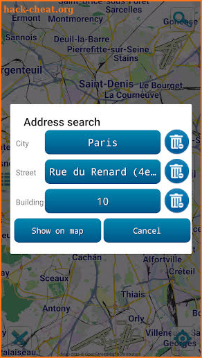 Map of Paris offline screenshot