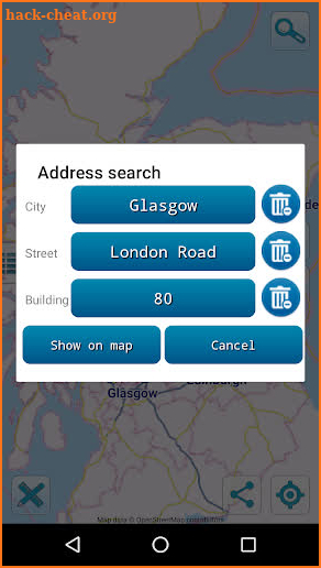 Map of Scotland offline screenshot