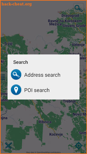 Map of Slovenia offline screenshot