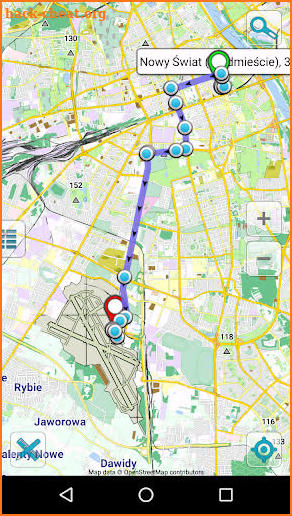 Map of Warsaw offline screenshot
