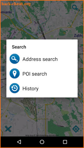 Map of Warsaw offline screenshot