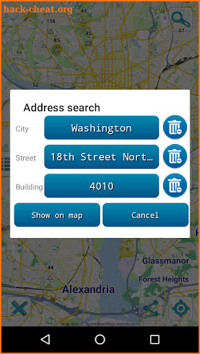 Map of Washington, D.C offline screenshot