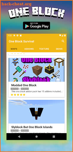 Map One Block Survival - block mc screenshot