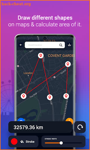 Map Tools : Shape, Route, Sate screenshot