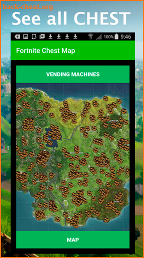 Map with Chests Fortnite screenshot