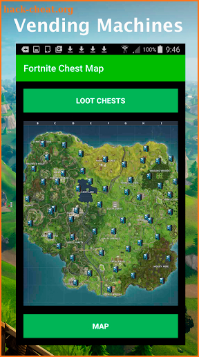 Map with Chests Fortnite screenshot
