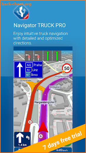 MapFactor Navigator Truck Pro: GPS Navigation Maps screenshot