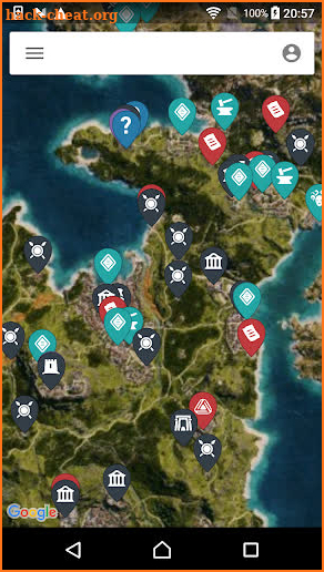 MapGenie: AC Odyssey Map screenshot