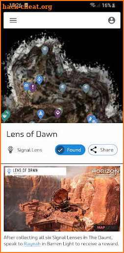 MapGenie: Horizon FW Map screenshot