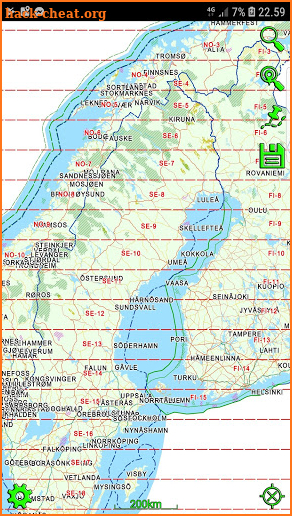 Mapitare Terrain and Sea Map screenshot