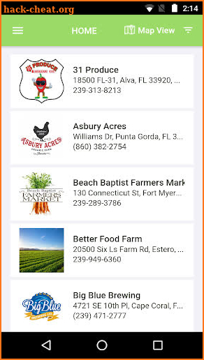 M'app Local Food Guide screenshot