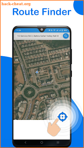 Maps and GPS navigation screenshot