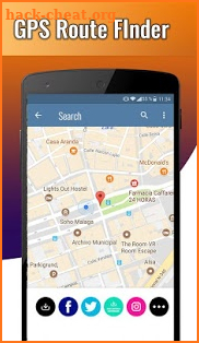 Maps and navigation & transport gps route finder screenshot
