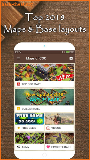 Maps of Clash Of Clans screenshot
