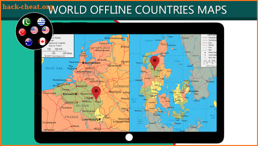 Maps Offline HD & 3D Atlas World Maps screenshot