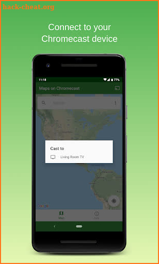 Maps on Chromecast screenshot
