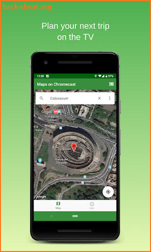 Maps on Chromecast screenshot