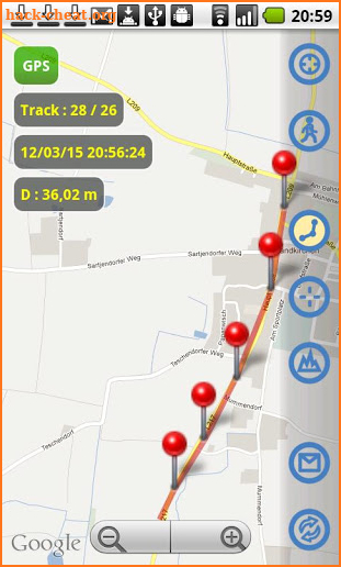 MapTrack  GPS real time track screenshot