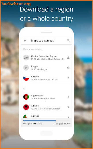 Mapy.cz - Cycling & Hiking offline maps screenshot