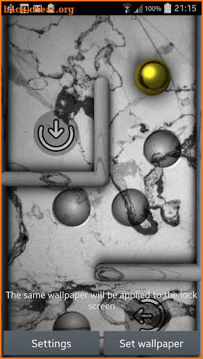 Marble Maze Wallpaper Game XL screenshot