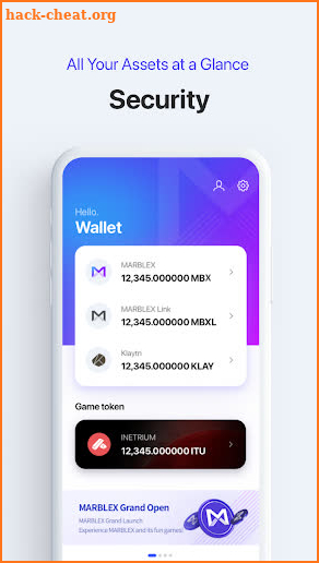 MARBLEX Wallet screenshot