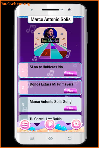 Marco Antonio Solis Song Piano Tiles Game screenshot