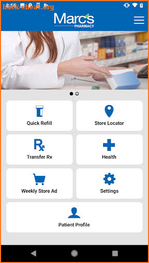 Marc's Pharmacy Mobile App screenshot