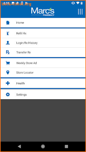 Marc's Pharmacy Mobile App screenshot