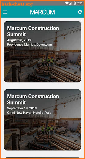 Marcum Construction Summit screenshot