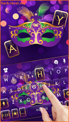 Mardi Gras Keyboard Background screenshot