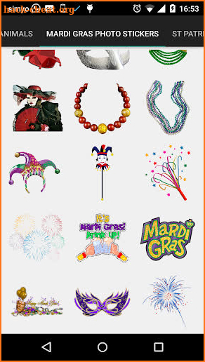 Mardi Gras Photo Stickers screenshot