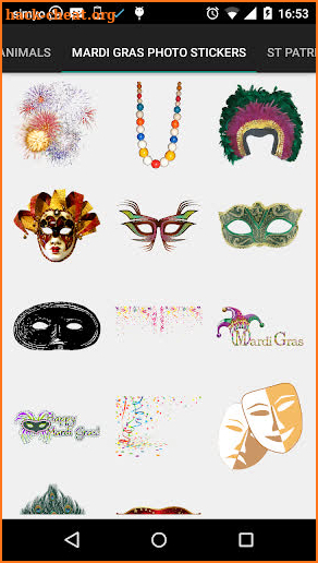 Mardi Gras Photo Stickers screenshot