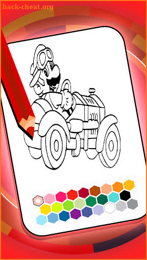 Maria and Luigii coloring book screenshot