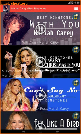 Mariah Carey - Best Ringtones screenshot