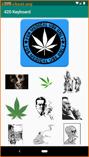 Marijuana Stickers 4/20 for the GBOARD Keyboard screenshot