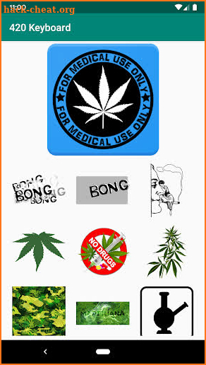 Marijuana Stickers 4/20 for the GBOARD Keyboard screenshot