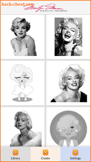 Marilyn Monroe Color by Number - Pixel Art Game screenshot