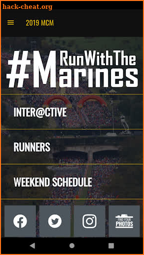 Marine Corps Marathon App screenshot