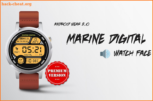 Marine Digital Watch Face & Clock Live Wallpaper screenshot