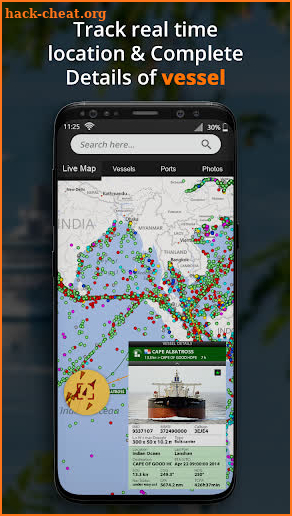 Marine finder: Vessel navigation & ship tracker screenshot