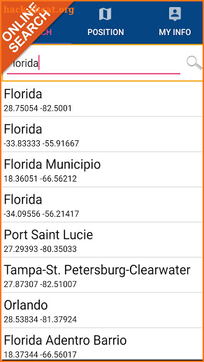 Marine Florida Chart GPS Track screenshot