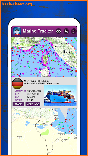 Marine Traffic Radar LIVE-Find Ship Positions FREE screenshot