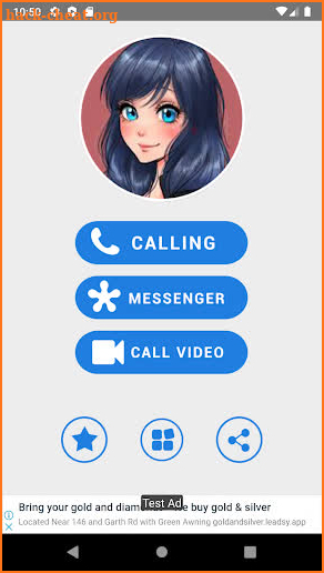 Marinette fake call screenshot