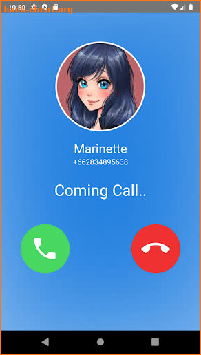 Marinette fake call screenshot