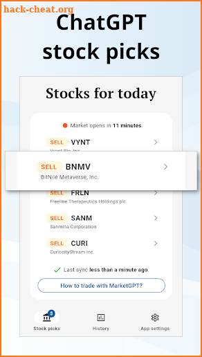 MarketGPT: AI stock picks screenshot