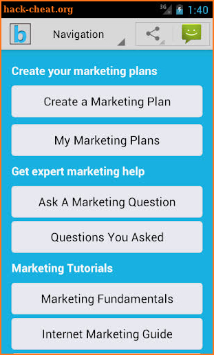 Marketing Plan & Strategy screenshot