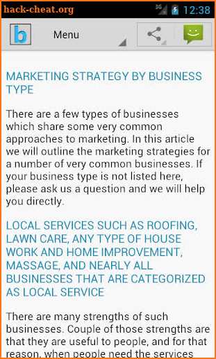 Marketing Plan & Strategy screenshot