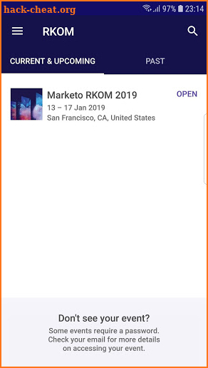 Marketo RKOM screenshot